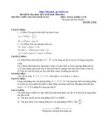 Đề mẫu Thi HKI Toán 11 số 3