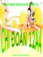 Giáo án hoạt động ngoài giờ lên lớp tháng 10 lớp 12a4