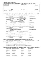 Bài giảng ĐÊ KSCL  HỌC KỲ I A 7