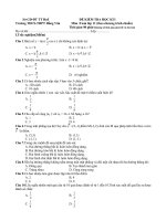 ĐỀ KIỂM TRA HK I - 2010 --2011