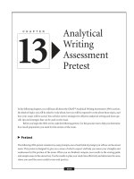 The GMAT Analytical Writing Assessment - Pretest