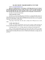 BA BÀI THUỐC TRN BỆNH BIẾNG ĂN Ở TRẺ