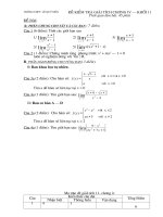 ĐỀ KIỂM TRA GT11 CHƯƠNG IV