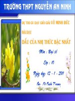 Gián án Bài giảng dự thi Giải Thưởng Vỏ Minh Đức