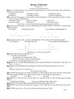 Bài tập Thấu kính