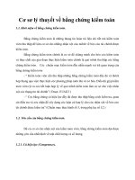 Cơ sơ lý thuyết về bằng chứng kiểm toán