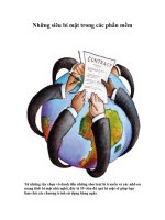 Những siêu bí mật trong các phần mềm