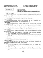 Bài soạn Đề thi HSG Sinh học 2010-2011