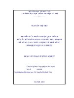 Nghiên cứu hoàn thiện quy trình xử lý chế phẩm kiviva trước thu hoạch để nâng cao chất lượng và khả năng bảo quản quả vải thiều 