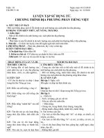 Bài soạn NV7 tuần 18 - 2010