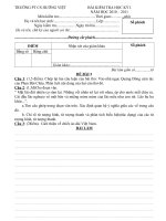 ĐỀ KT HK I MỚI CÓ ĐÁP ÁN( Đ1)