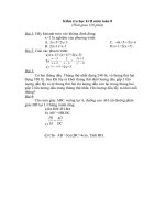 Bài giảng Kiểm tra HKII môn toán