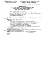 Tài liệu QĐ khen thưởng học kỳ I 2010-2011