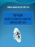 NGHIEP VU CONG TAC THANH TRA