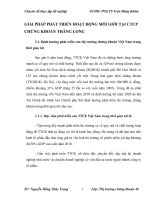 GIẢI PHÁP PHÁT TRIỂN HOẠT ĐỘNG MÔI GIỚI TẠI CTCP CHỨNG KHOÁN THĂNG LONG