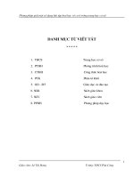 Bài giảng môn hóa