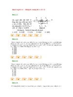 Trắc nghiệm dao động điện từ - dòng điện xoay chiều (Đề 6)