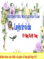 Tài liệu MRVT: SƯC KHOE