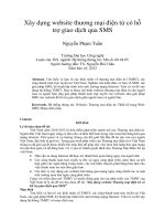 Xây dựng website thương mại điện tử có hỗ trợ giao dịch qua SMS