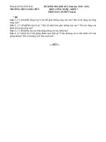 Gián án Đề thi học kì I CN7