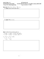 Đề HSG giải Toán 9 trên  MTCT (2008-2009)