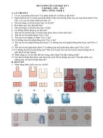 ĐỀ CƯƠNG ÔN TẬP HỌC KỲ I-CN8