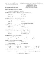 Đề KT cuối kỳ 1 toán 8