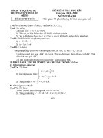 Tài liệu ĐỀ THI HK 1 NĂM HỌC 2010.2011