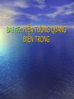 Tài liệu HIỆN TƯỢNG QUANG ĐIỆN TRONG