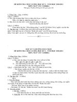 ĐỀ THI HỌC KÌ I. NGỮ VĂN 7