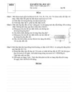 Tài liệu Đê kiểm tra học kì I(vật lí 9)