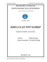 GIẢI PHÁP NÂNG CAO HIỆU QUẢ HOẠT ĐỘNG HUY ĐỘNG vốn tại NGÂN HÀNG TH ƢƠNG mại cổ PHẦN dầu KHÍ TOÀN cầu CHI NHÁNH hải PHÒNG 