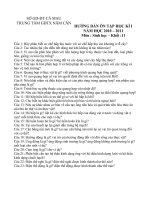 đề cương ôn tập sinh học 11 hk1