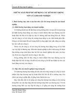 NHỮNG GIẢI PHÁP ĐỂ MỞ RỘNG CÁC KÊNH HUY ĐỘNG VỐN CỦA DOANH NGHIỆP