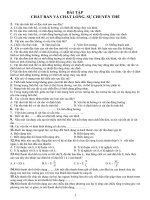 Gián án Bài tập: Chất rắn và chất lỏng. Sự chuyển thể