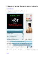 Gián án Tạo list nhạc chèn vào blog