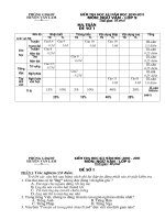 2 Đáp án, ma trận + đề kiểm tra Văn 9 kì I