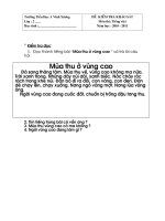 Gián án Kiểm tra cuối kỳ II