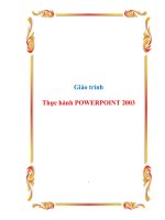 Giáo trình Thực hành POWERPOINT 2003