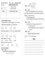 Bài giảng Kiểm tra học kỳ II - Toán6