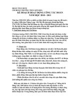 Gián án Kế hoạch công tác Đoàn năm học mới