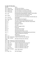 Các phím tắt trong win 7