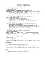 đề thi môn lịch sử- Địa lí lớp 5 - 2010