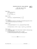 De thi Hoc ki I Toan 11