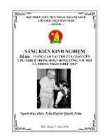 Bài soạn SKKN Hoạt động Đội