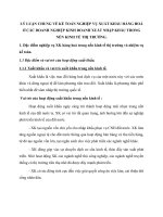 LÝ LUẬN CHUNG VỀ KẾ TOÁN NGHIỆP VỤ XUẤT KHẨU HÀNG HOÁ Ở CÁC DOANH NGHIỆP KINH DOANH XUẤT NHẬP KHẨU TRONG NỀN KINH TẾ THỊ TRƯỜNG