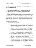 PHÂN TÍCH, THIẾT KẾ  HỆ THỐNG THÔNG TIN QUẢN LÝ THẺ TẠI NGÂN HÀNG VIBank