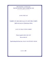 Nghiên cứu hoá học kali của đất phát triển trên đá bazan tỉnh đăk nông 