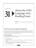 About the GED Language Arts, Reading Exam