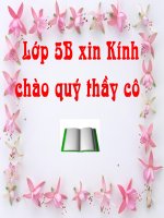 Dai tu xung ho - lop 5B